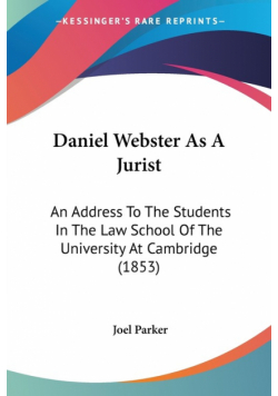 Daniel Webster As A Jurist