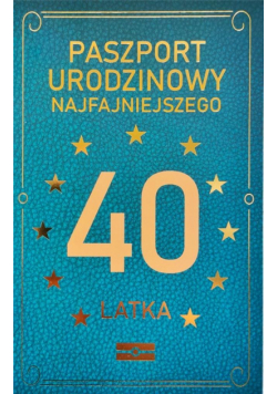 Karnet Urodzinowy 40