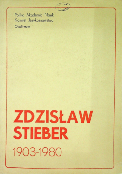 Zdzisław Stieber 1903 1980