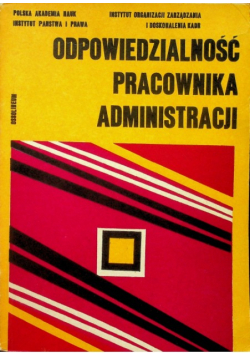 Odpowiedzialność pracownika administracji