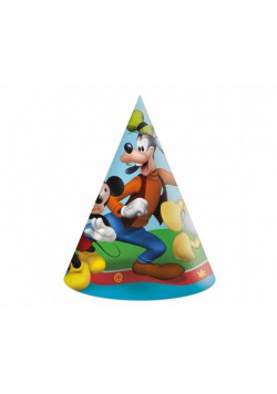 Czapeczki papierowe Mickey Rock The House 6szt