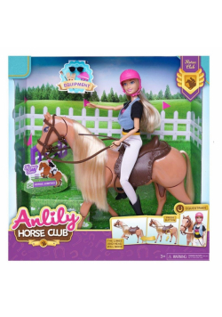 Lalka Anlily z koniem 30cm