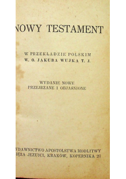 Nowy Testament 1949 r.