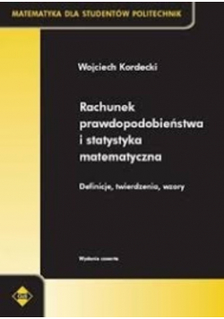 Rachunek prawdopodobieństwa i statystyka