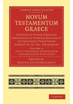 Novum Testamentum Graece - Volume 2