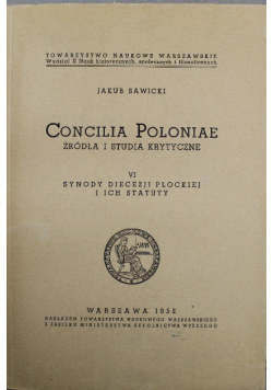 Concilia Poloniae źródła i studia krytyczne II 1948 r.