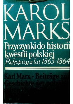 Przyczynki do histprii kwestii polskiej Rękopisy z lat 1863 1864