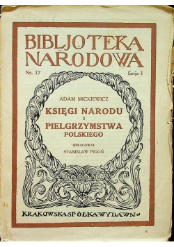 Księgi narodu i pielgrzymstwa polskiego 1926 r