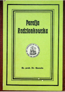 Parafia Radzionkowska Reprint z 1926 r