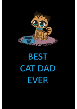 Best Cat Dad Ever Blank Lined Journal Notebook