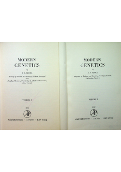 Modern Genetics tom 1 i 2