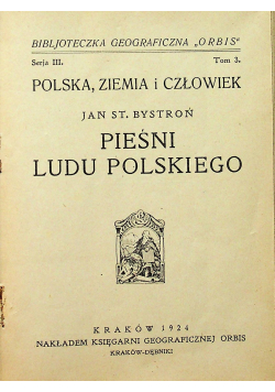 Pieśni ludu polskiego 1924 r.