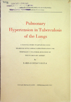 Pulmonary Hypertension in Tuberculosis of the Lungs