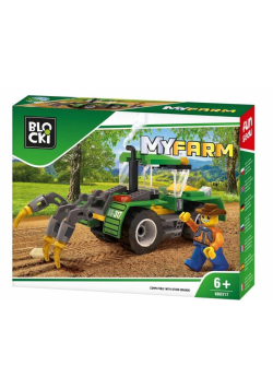 Klocki Blocki MyFarm Traktor z pługiem 85 el.