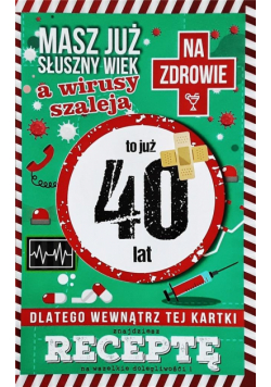 Karnet Urodziny 40 JCX - 003