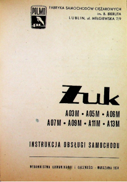 Żuk Instrukcja obsługi samochodu