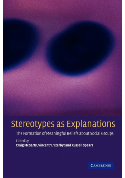 Stereotypes as Explanations