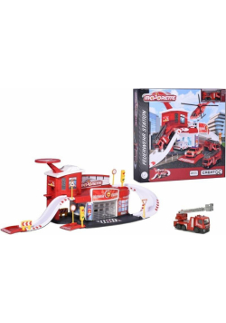 Majorette Creatix Remiza strażacka + 1 auto