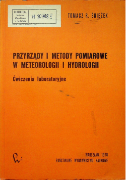 Przyrządy i metody pomiarowe w Meteorologii i Hydrologii