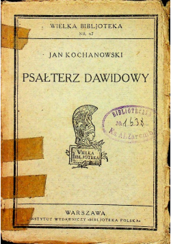 Psałterz Dawidów 1924 r
