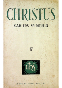 Christus Cahiers Spirituels