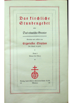 Das kirchliche Stundengebet 1926 r