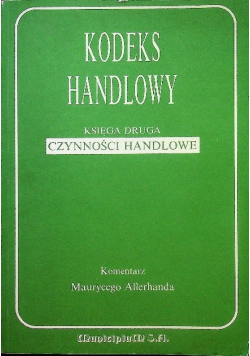 Kodeks handlowy Reprint 1935 r.