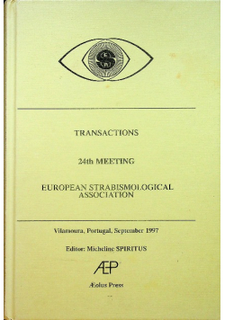 Transactions 24th ESA Meeting European Strabismological Association