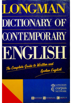 Dictionary of contemporary english