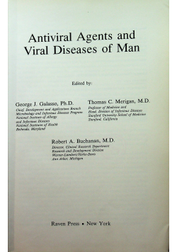 Antiviral Agents and Viral Diseases of Man