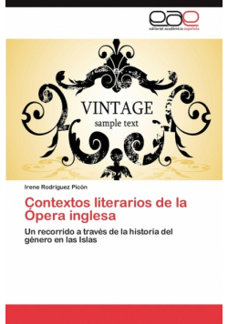 Contextos literarios de la Ópera inglesa