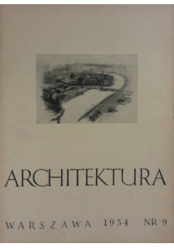 Architektura Warszawa nr 9 1954