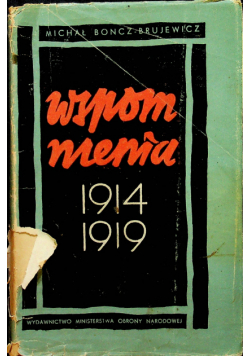 Brujewicz Wspomnienia 1914 - 1919
