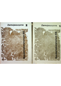 Zamojszczyzna Sonderlabolatorium 2 tomy