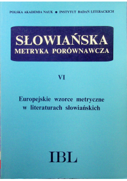 Słowiańska metryka porównawcza tom VI