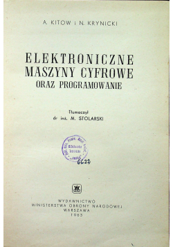 Elektroniczne maszyny cyfrowe oraz programowanie