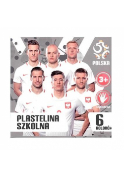 Plastelina 6 kolorów PZPN ASTRA