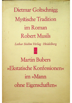 Mystische Tradition im Roman Robert Musils