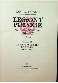 Legiony polskie Prawda i legenda 1794  1807