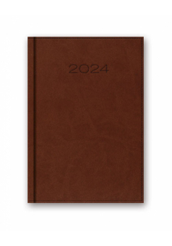 Kalendarz 2024 41D B6 brązowy