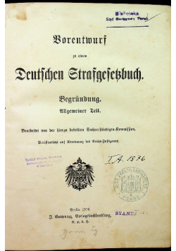 Deutschen strafgesetzbuch 1909r