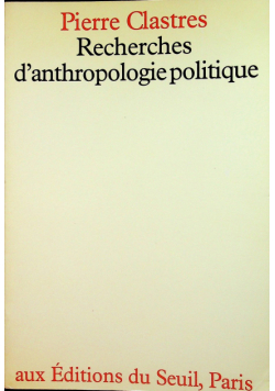 Recherches d'anthropologie politique