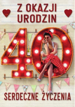 Kartka okolicznościowa Urodziny 40 MF31