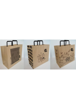 Torebka Kraft 320x300 L pozioma mix FRESH