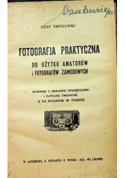 Fotografja praktyczna 1919r