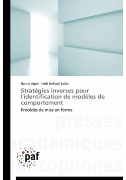 Stratégies inverses pour l'identification de modèles de comportement