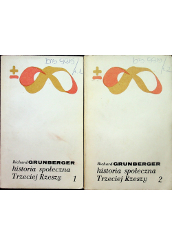 Historia społeczna Trzeciej Rzeszy tom 1 i 2