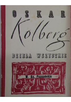 Kolberg Dzieła wszystkie część  II reprint z 1876 r