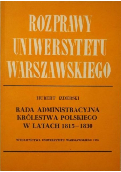 Rozprawy uniwersytetu Warszawskiego
