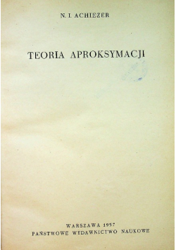 Teoria aproksymacji